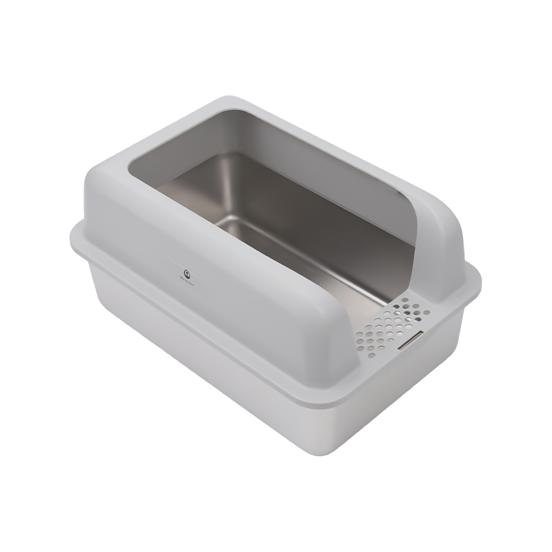 스테인레스 스틸 스플래시 방지 고양이 쓰레기 상자 스테인레스 스틸 스플래시 방지 고양이 쓰레기 상자
