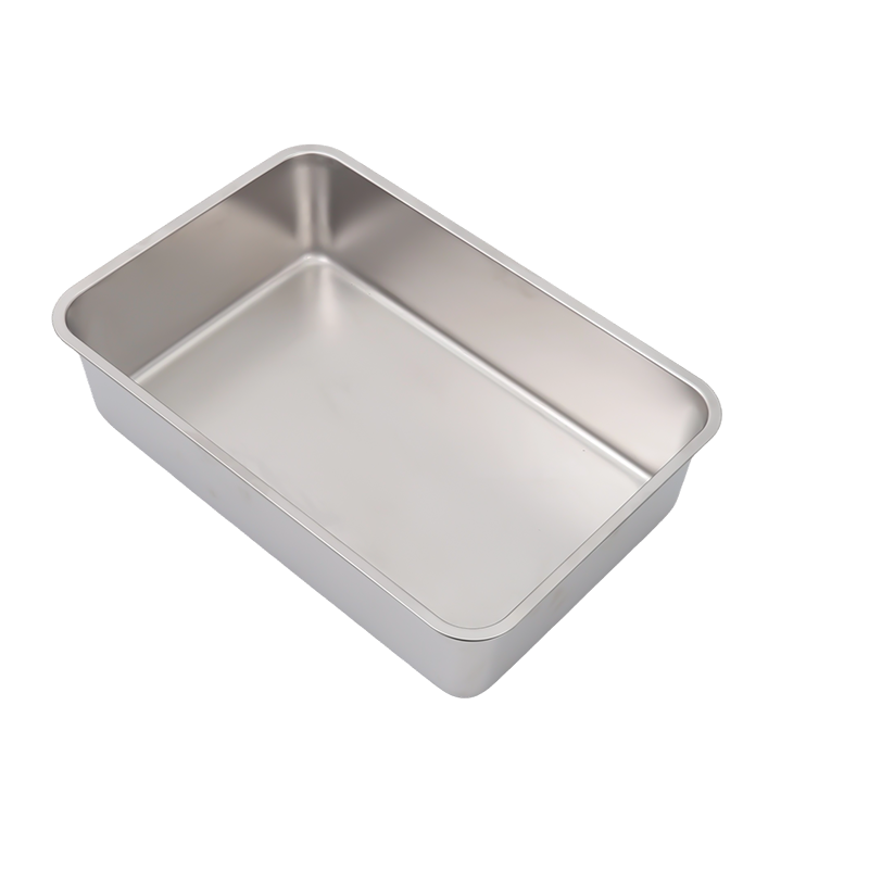 스테인레스 스틸 스플래시 방지 고양이 쓰레기 상자 스테인레스 스틸 스플래시 방지 고양이 쓰레기 상자