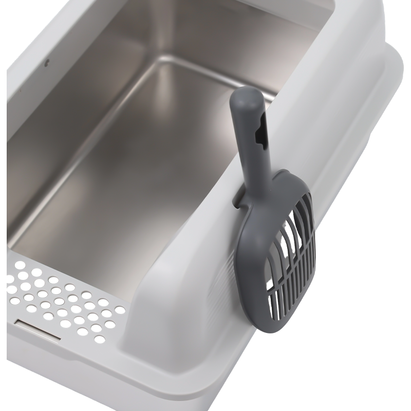 스테인레스 스틸 스플래시 방지 고양이 쓰레기 상자 스테인레스 스틸 스플래시 방지 고양이 쓰레기 상자